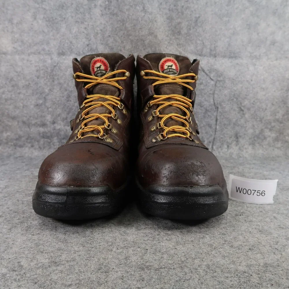 Red Wing Shoes Mens 12 Work Boot Leather Irish Setter Safety Toe Waterproof Ely